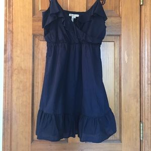 BCBG Navy Ruffled Dress